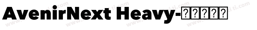 AvenirNext Heavy字体转换